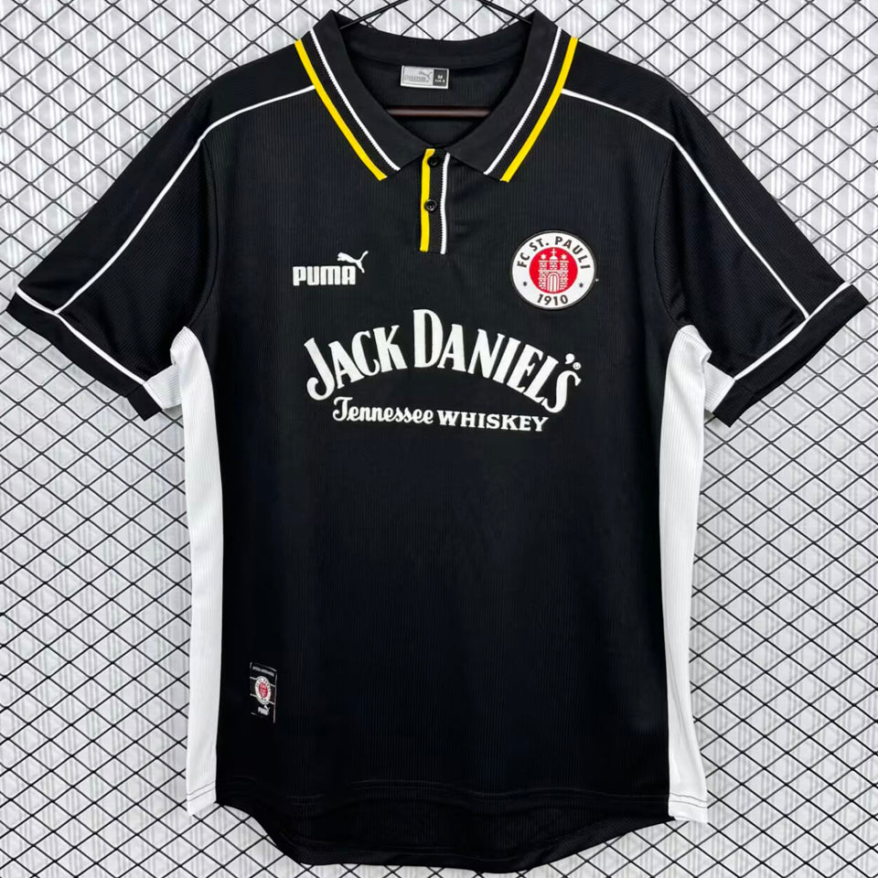 jersey 1999/2000 st pauli visitante manga corta versión fan retro