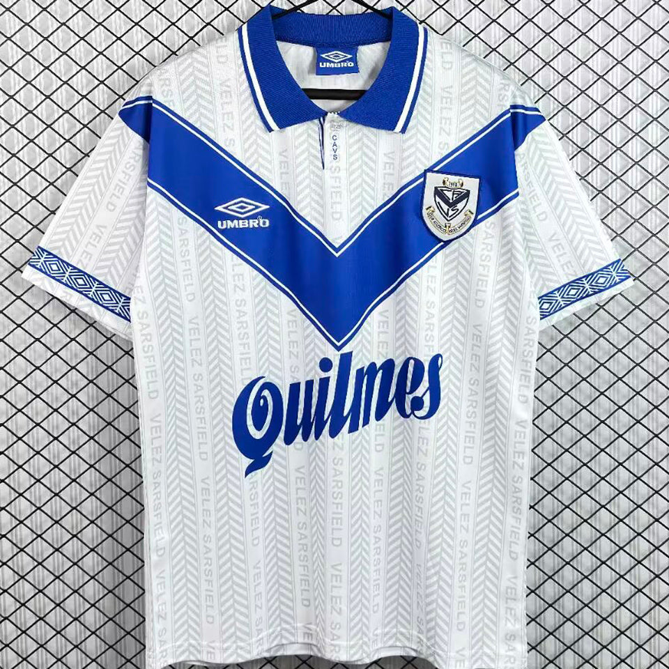 jersey 1996/1997 vélez sarsfield local manga corta versión fan retro