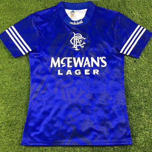 Jersey 1994/96 Rangers Local Manga corta Versión Fan Retro