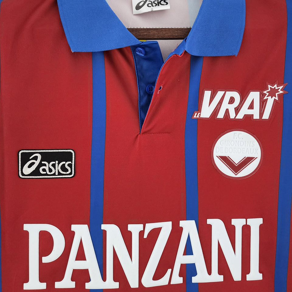 jersey 1994/1995 fc girondins de bordeaux local manga corta versión fan retro