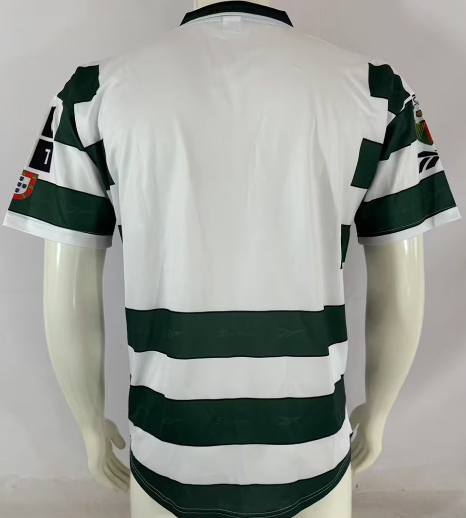 jersey 2000/2001 lisbon local manga corta versión fan retro