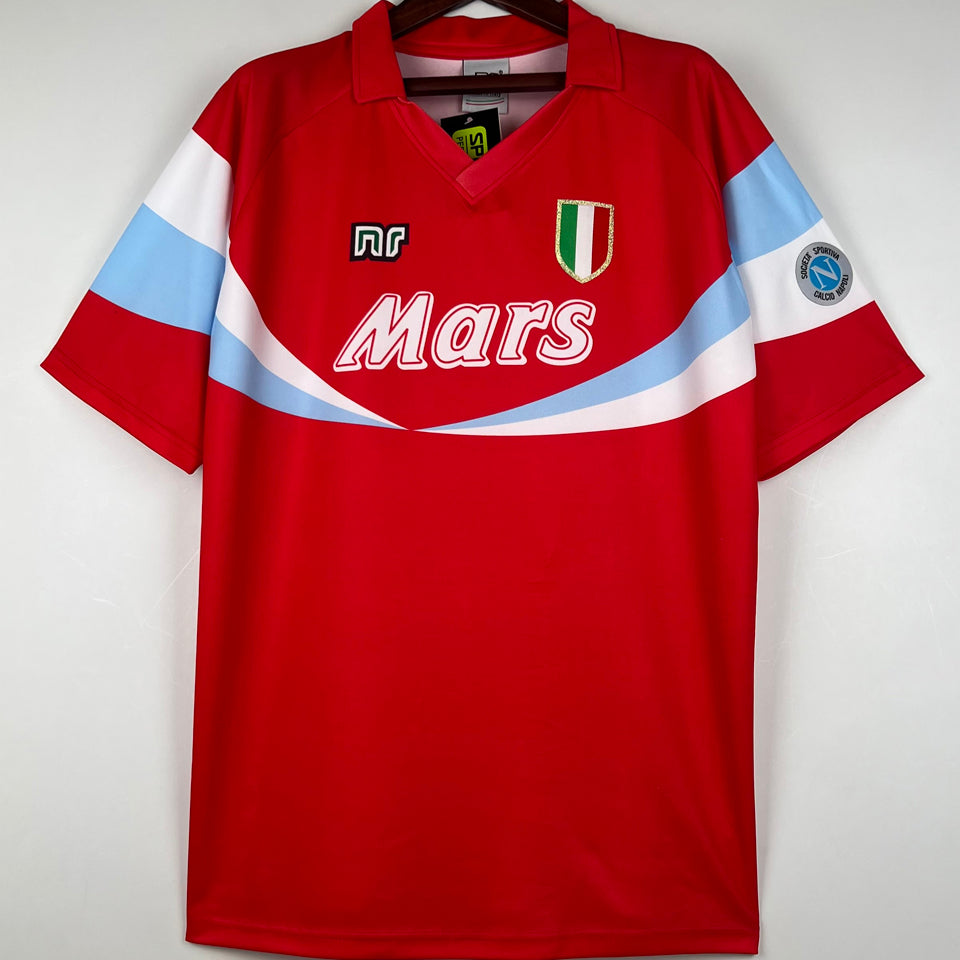 jersey 1990/91 napoli visitante manga corta versión fan retro