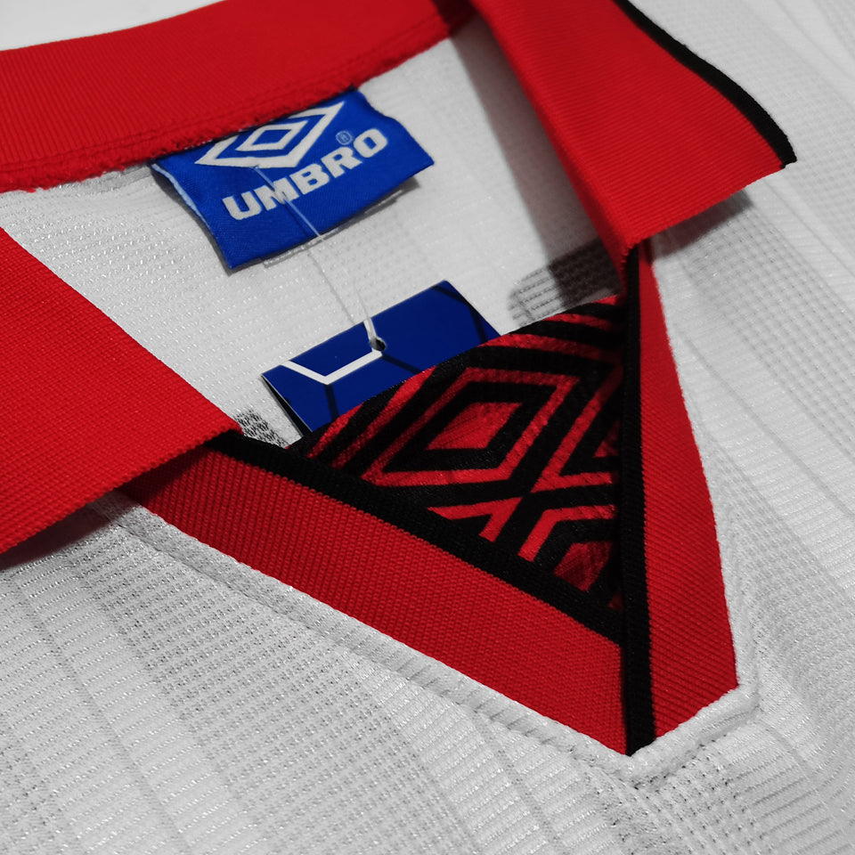 jersey 1995 flamengo visitante manga corta versión fan retro