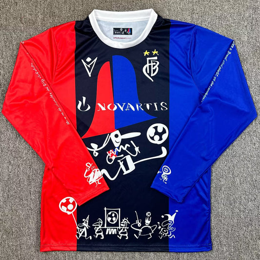 Jersey 2025/26 FC Basel Local Manga larga Versión Fan