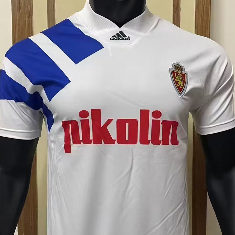 Jersey 1992/93 Zaragoza Local Manga corta Versión Fan Retro