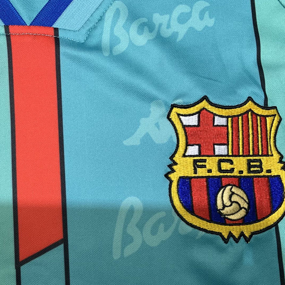 Jersey 1996/97 Barcelona Visitante Manga larga Versión Fan Retro
