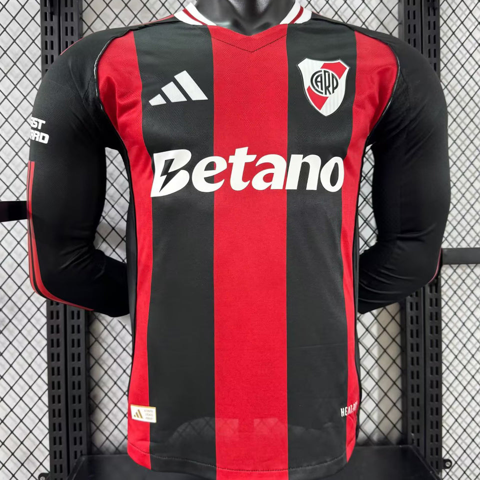 jersey 2025/26 river plate visitante manga larga versión jugador