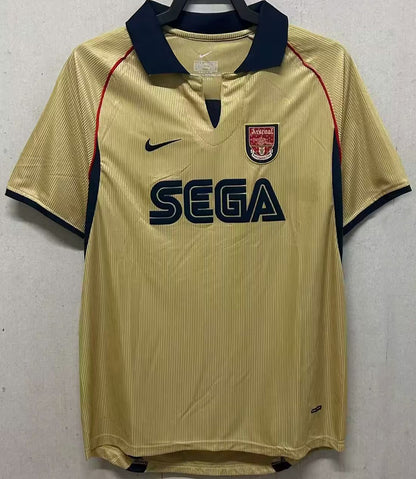 Jersey 2001/02 Arsenal Visitante Manga corta Versión Fan Retro