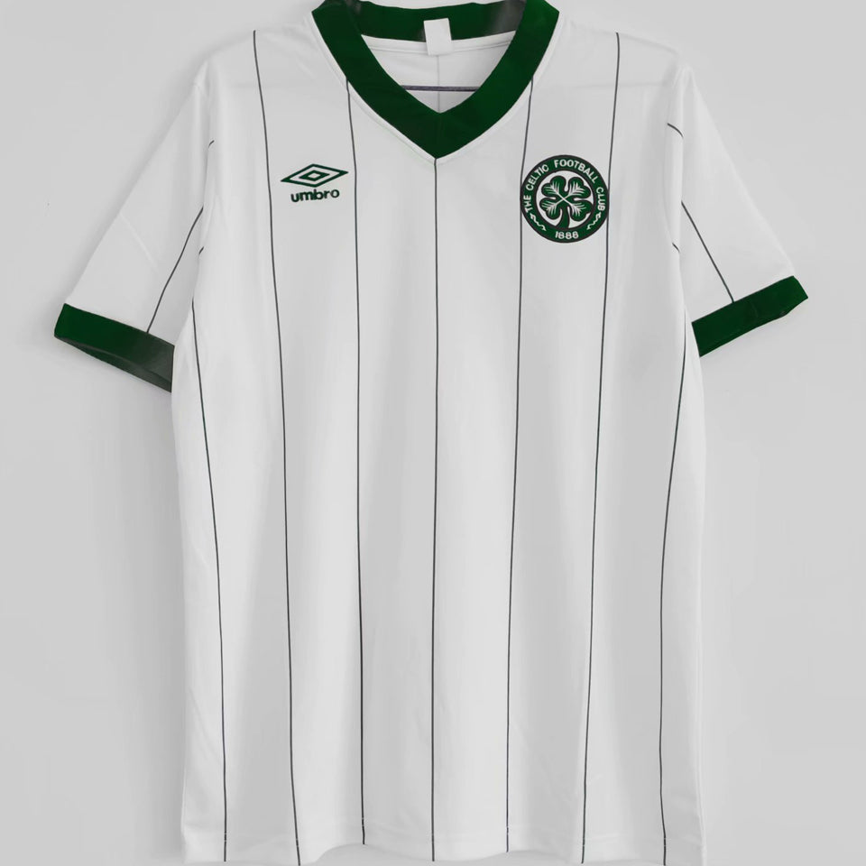 jersey 1984/86 celtic visitante manga corta versión fan retro