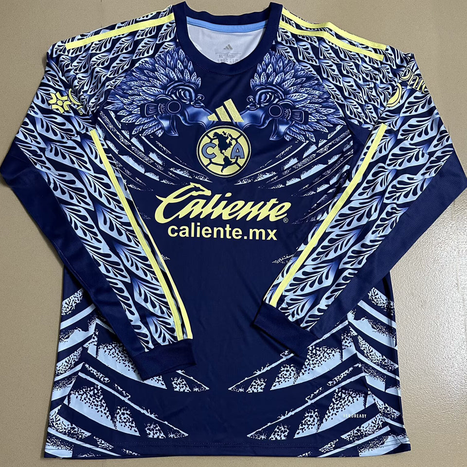 Jersey 2025/26 Club America Visitante Manga larga Versión Fan