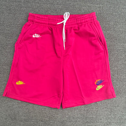 2025 NK Pink Embroidered Multicolor Logo Casual Especial Versión Fan Shorts/ Pantalones