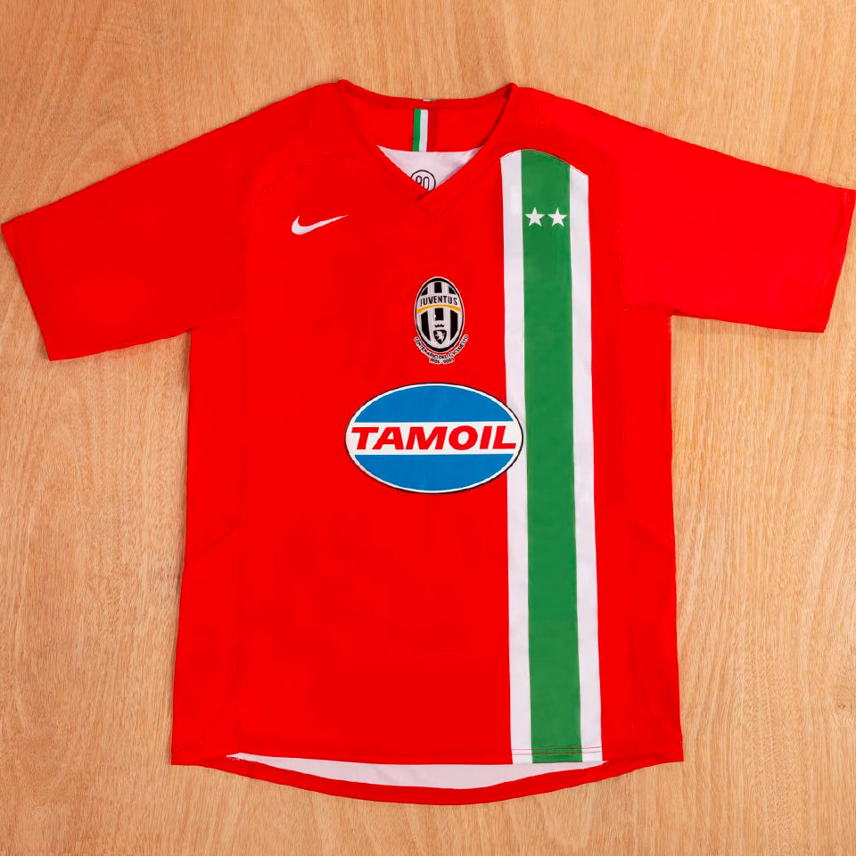 jersey 2005/06 juventus visitante manga corta versión fan retro