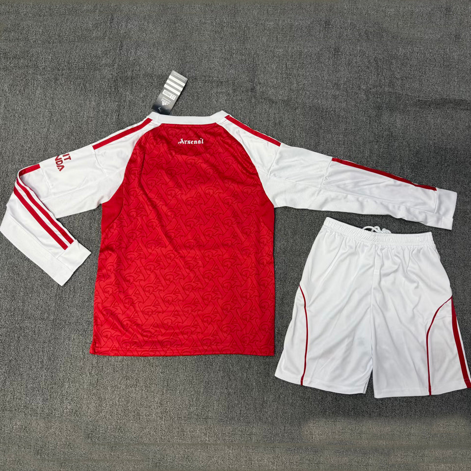 jersey 2025/26 arsenal local manga larga niño