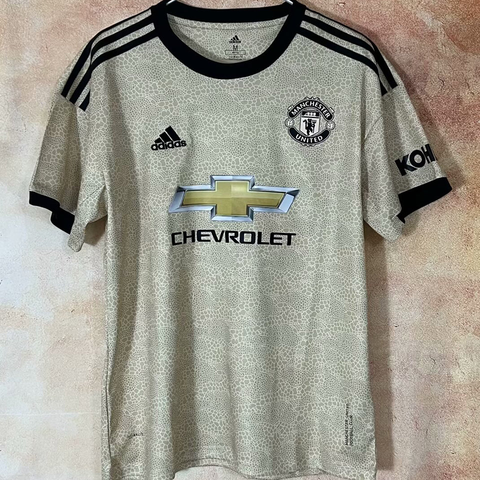 jersey 2019/20 manchester united visitante manga corta versión fan retro
