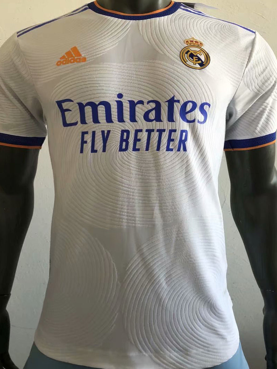 jersey 2021/22 real madrid local manga corta versión jugador