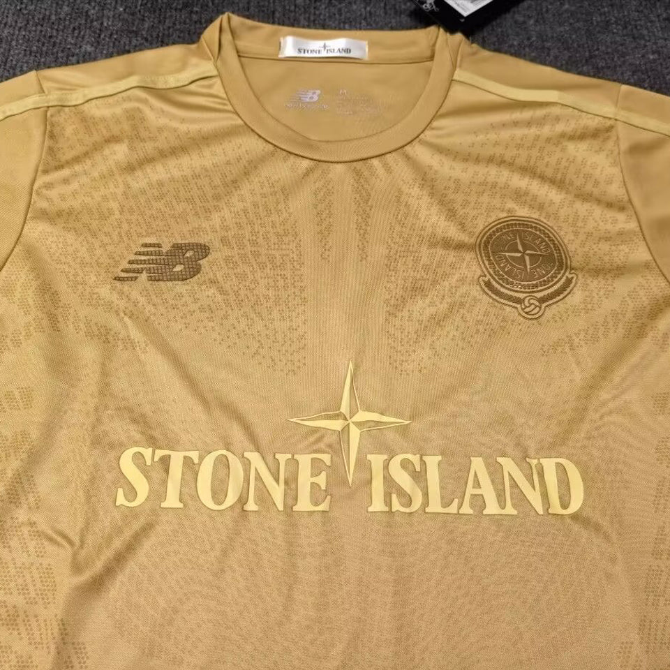 jersey 2026/27 stone island gold especial manga corta versión fan