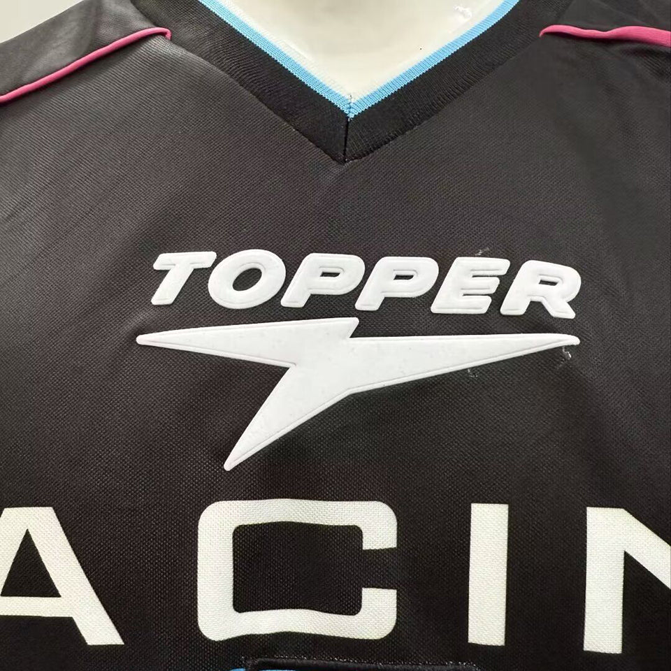jersey 2001/2002 racing visitante manga corta versión fan retro