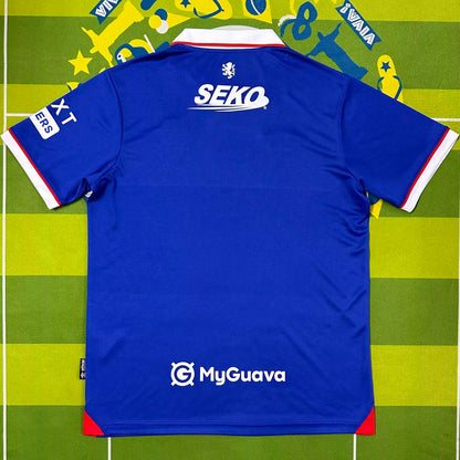 Jersey 2025/26 Glasgow Rangers Local Manga corta Versión Fan