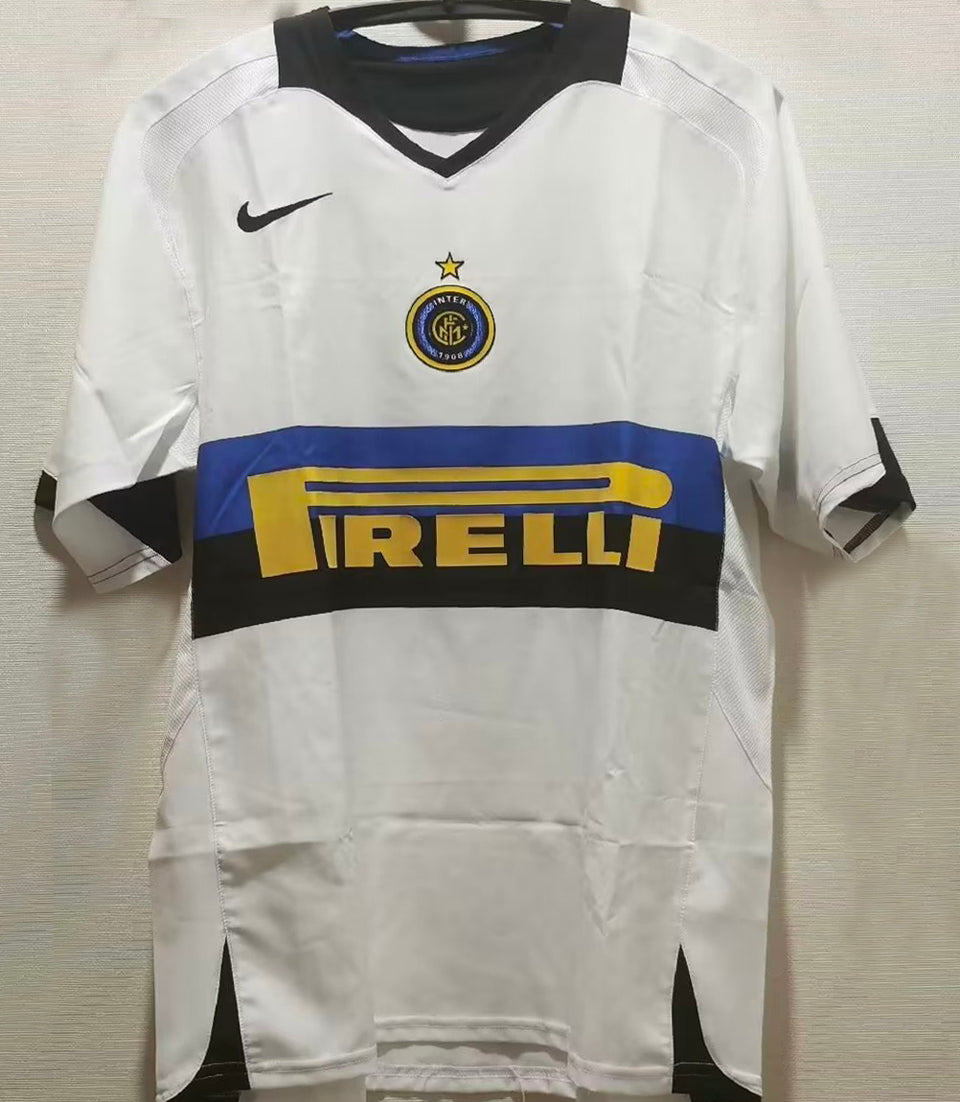 jersey 2005/06 inter milan visitante manga corta versión fan retro