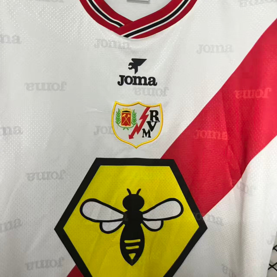 jersey 1999/2000 rayo vallecano local manga corta versión fan retro