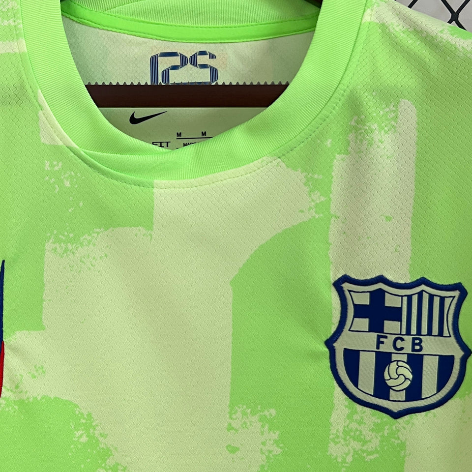 jersey 2024/25 barcelona tercero manga corta versión fan