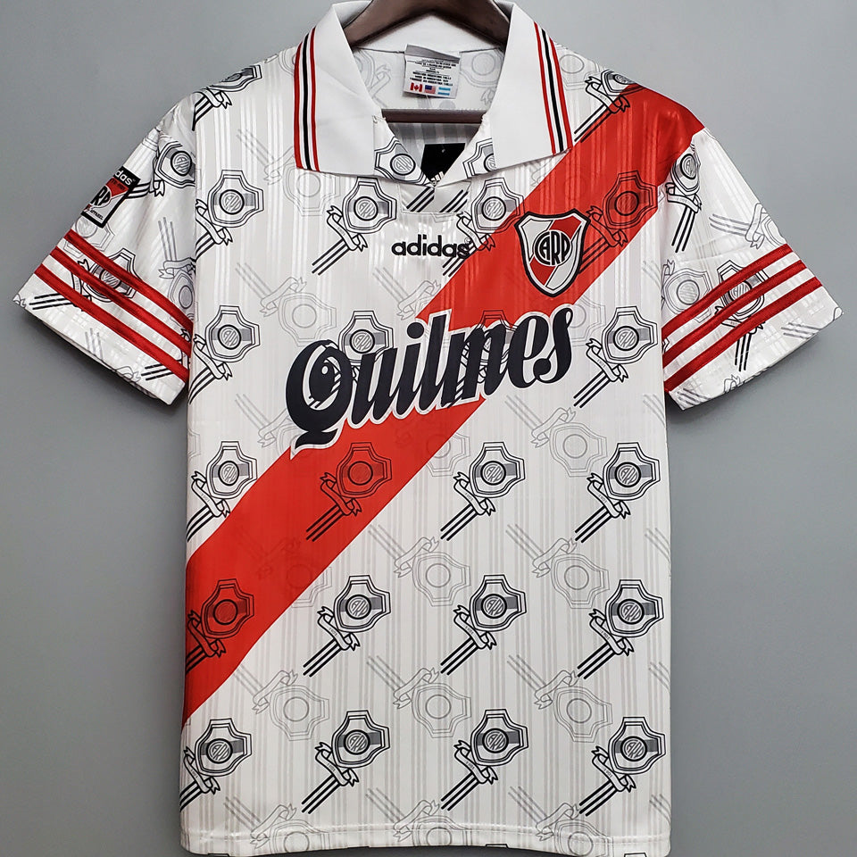 Jersey 1996 River Plate Local Manga corta Versión Fan Retro