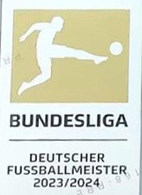 2023/24 2023 24 Alemania Bundesliga Gold Parches/Letras