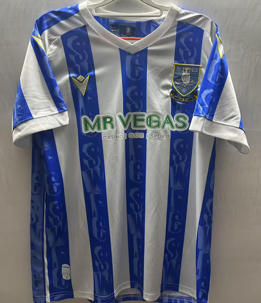 Jersey 2025/26 Sheffield Wednesday Local Manga corta Versión Fan