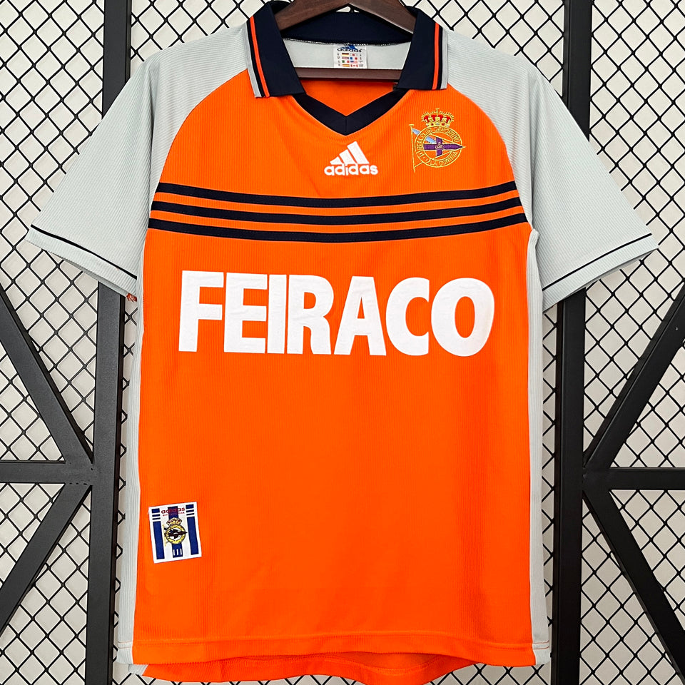 jersey 1998/1999 deportivo la coruna especial manga corta versión fan retro