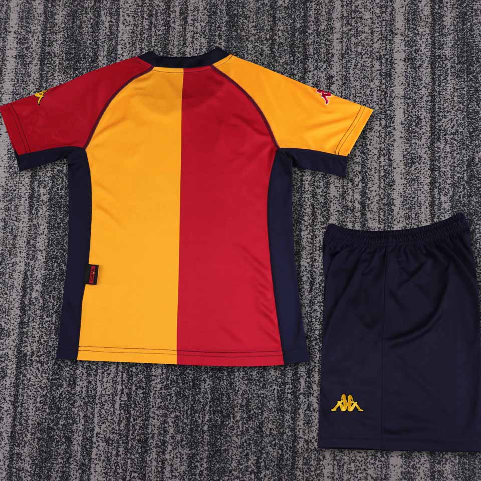 Jersey 2001/02 Roma Local Manga corta Niño Retro