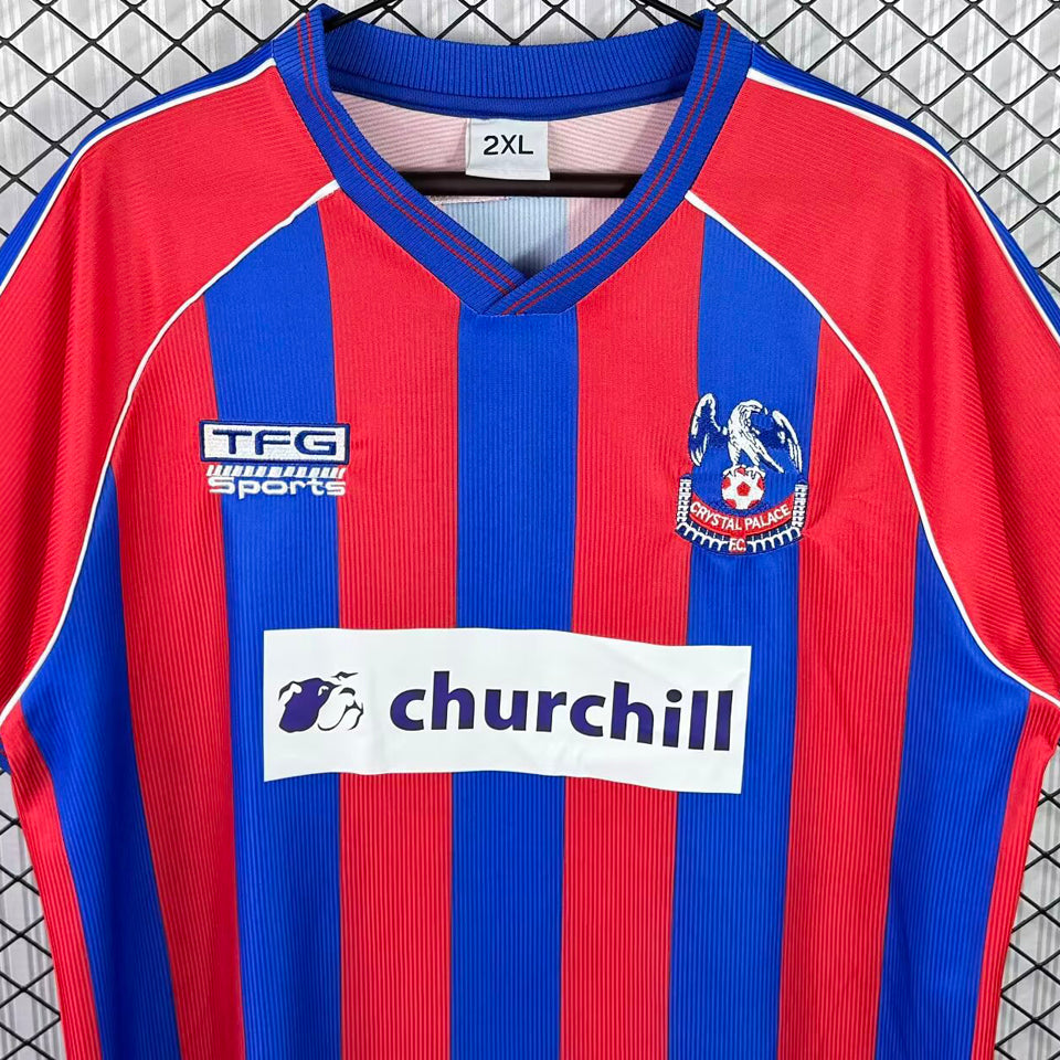 jersey 1999/2000 crystal palace local manga corta versión fan retro