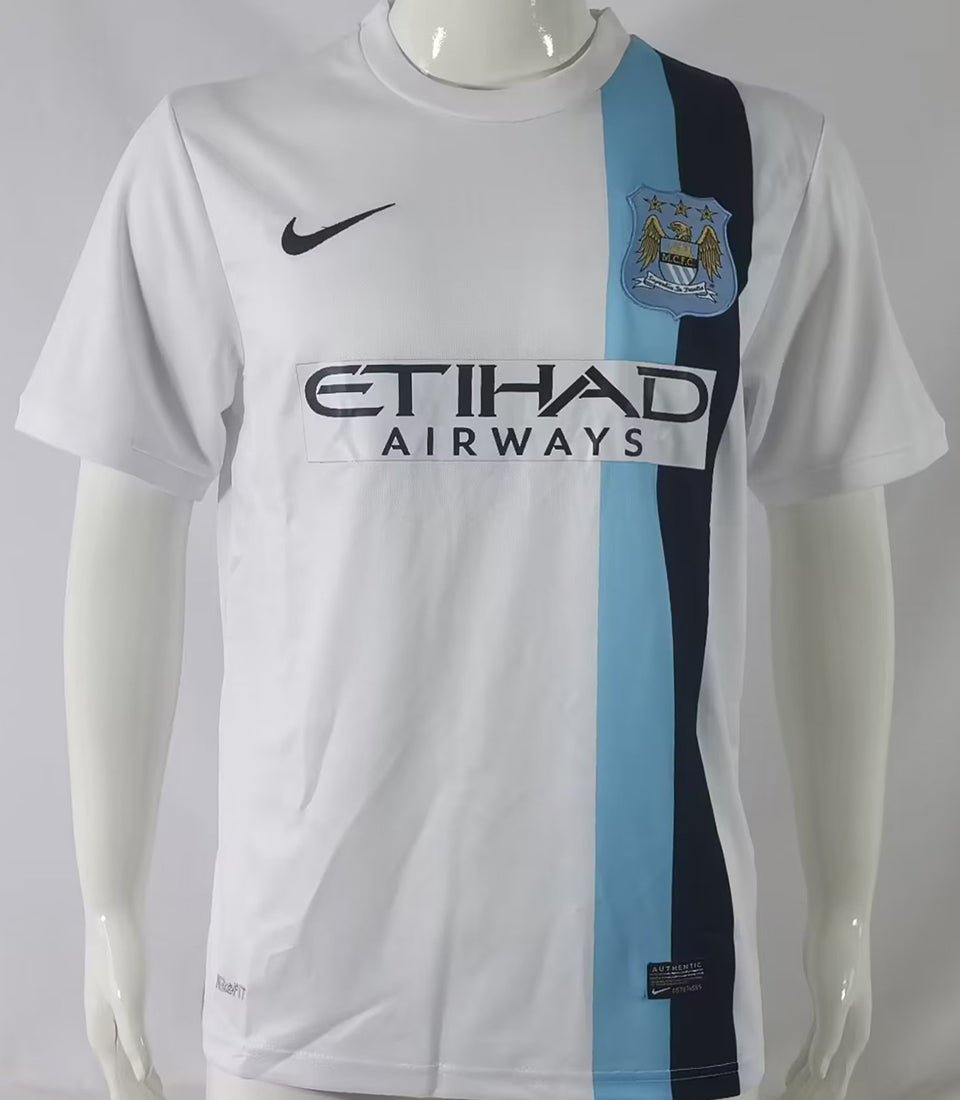 Jersey 2013/14 Manchester City Visitante Manga corta Versión Fan Retro