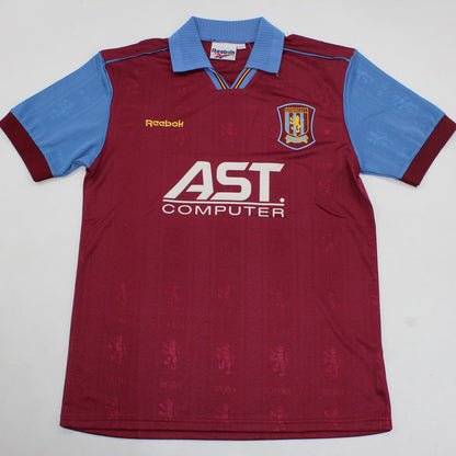 Jersey 1995/96 Aston Villa Local Manga corta Versión Fan Retro