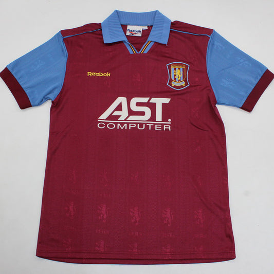 Jersey 1995/96 Aston Villa Local Manga corta Versión Fan Retro
