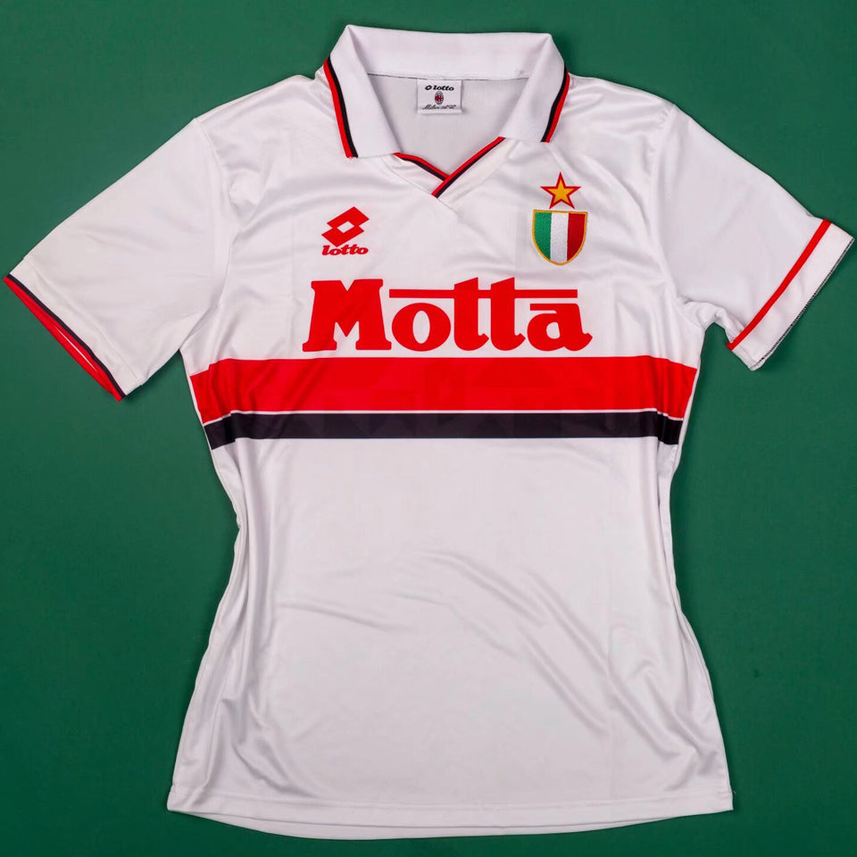 jersey 1992/94 ac milan visitante manga corta versión fan retro