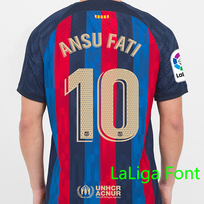 Jersey 2022/23 Barcelona Local Manga corta Versión Fan