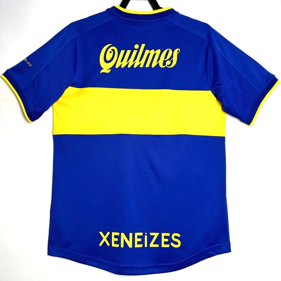 jersey 2000/2001 boca local manga corta versión fan retro