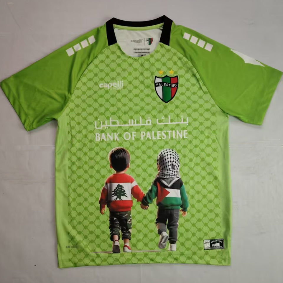jersey 2025 palestino especial manga corta versión fan