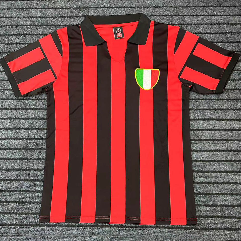 Jersey 1963 AC Milan Local Manga corta Versión Fan Retro