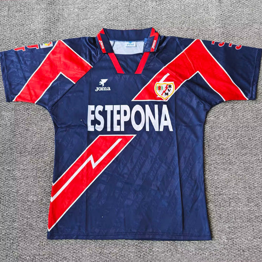 Jersey 1995/1996 Rayo Vallecano Visitante Manga corta Versión Fan Retro