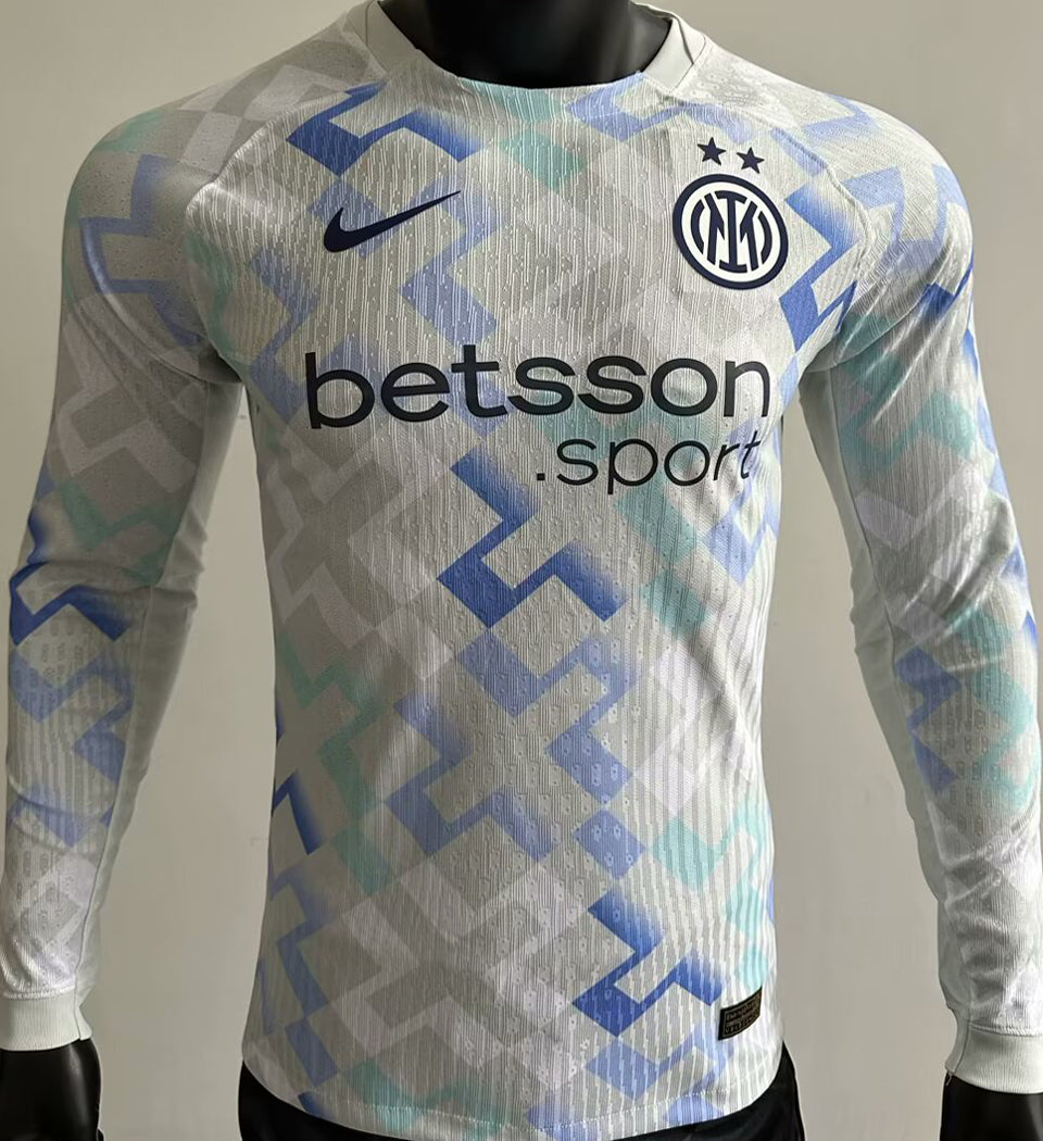 jersey 2025/26 inter milan visitante manga larga versión jugador