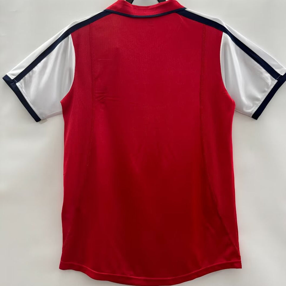 Jersey 2001/02 Arsenal Local Manga corta Versión Fan Retro