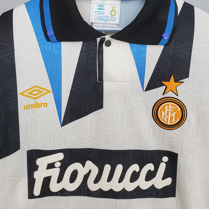 Jersey 1991/93 Inter Milan Visitante Manga corta Versión Fan Retro