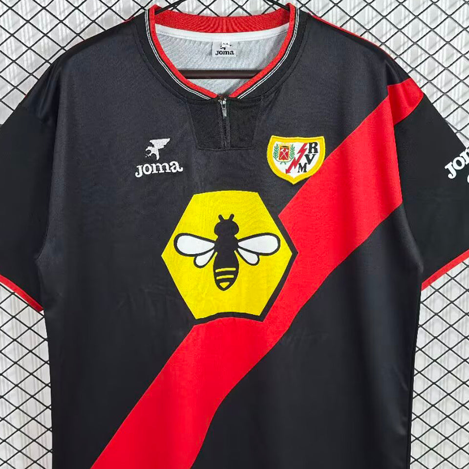 jersey 2001/2002 rayo vallecano visitante manga corta versión fan retro