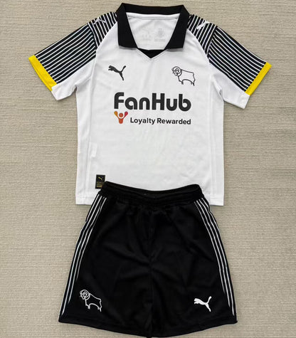 Jersey 2025/26 Derby County Local Manga corta Niño