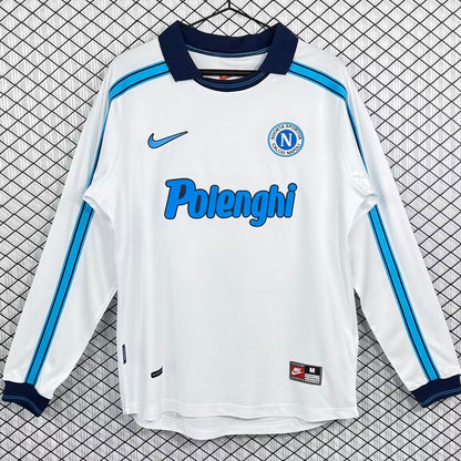 Jersey 1998/1999 Napoli Visitante Manga larga Versión Fan Retro