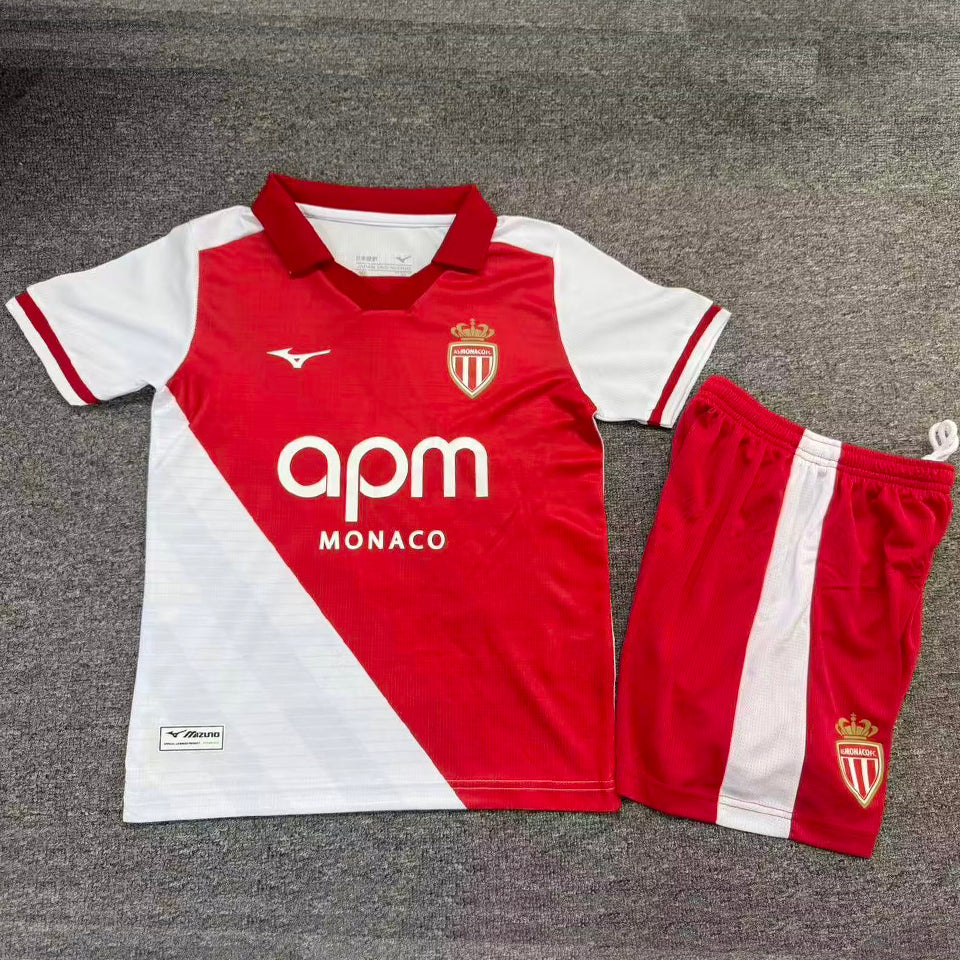jersey 2026/27 monaco local manga corta niño