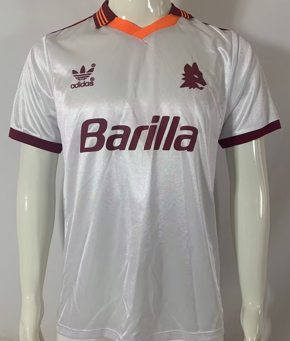 jersey 1992/94 roma visitante manga corta versión fan retro