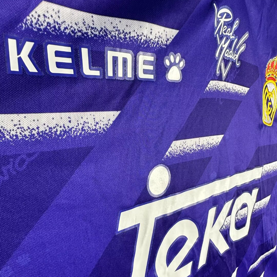 jersey 1994/96 real madrid visitante manga larga versión fan retro