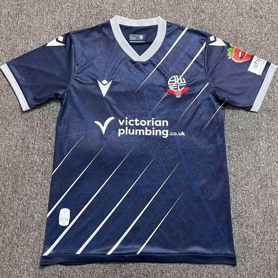 jersey 2025/26 bolton wanderers visitante manga corta versión fan